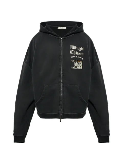 DUKE & DEXTER Midnight Château zip-up hoodie