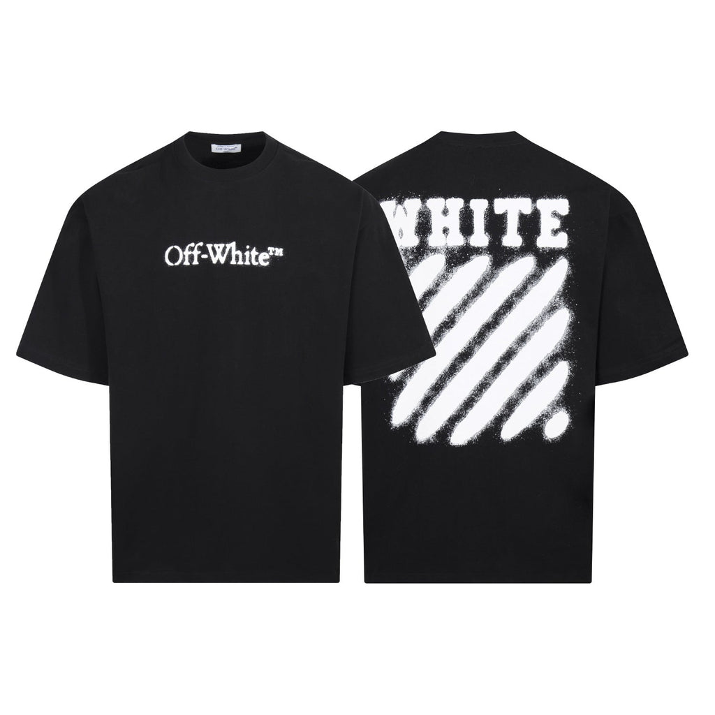 Off White Arrow Print Crew Neck Short Sleeve T Shirt Unisex